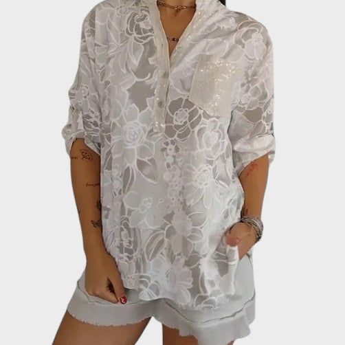 Kalina ™ ｜Bluza s cvjetnim uzorkom