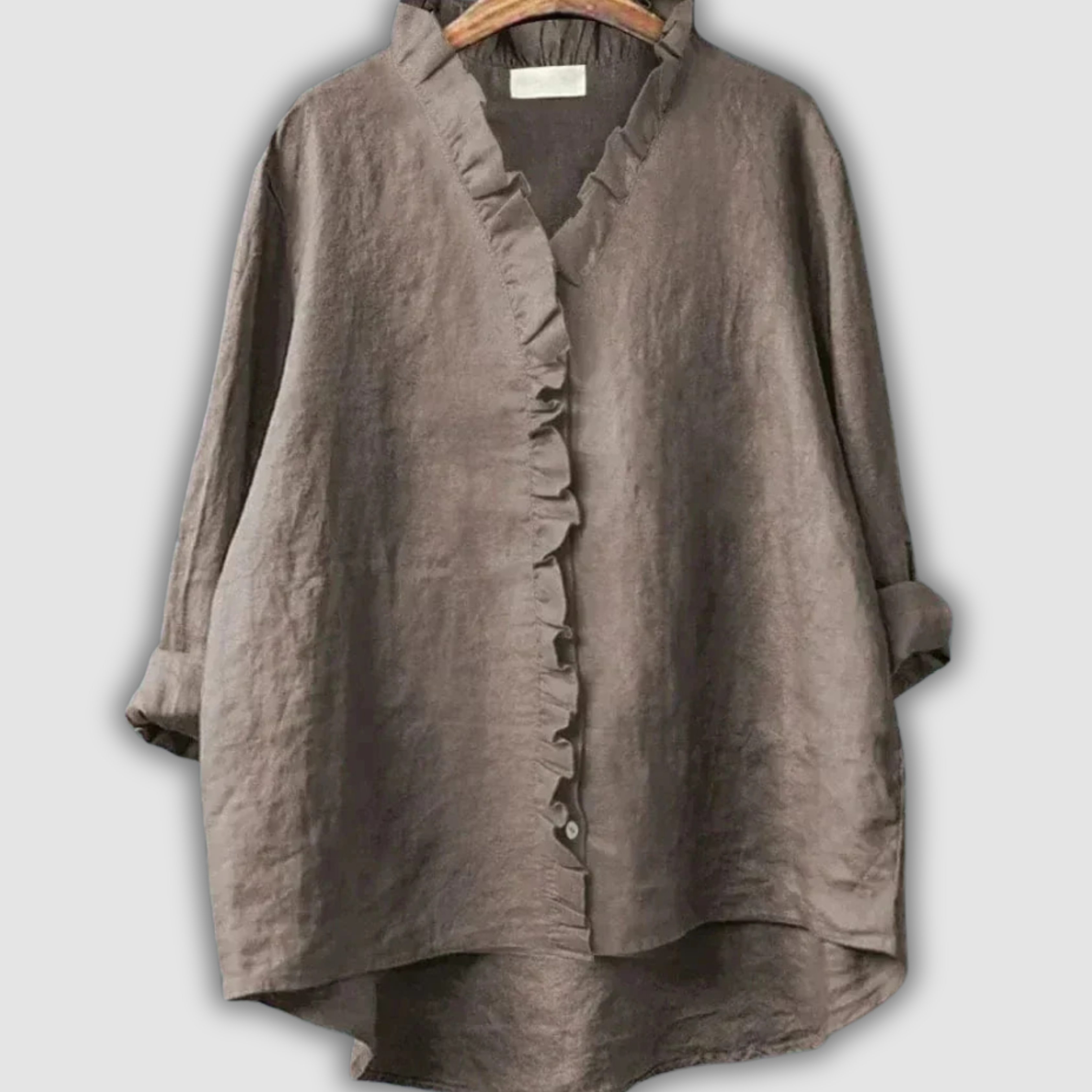 Linen Bluza Kava Smirenost