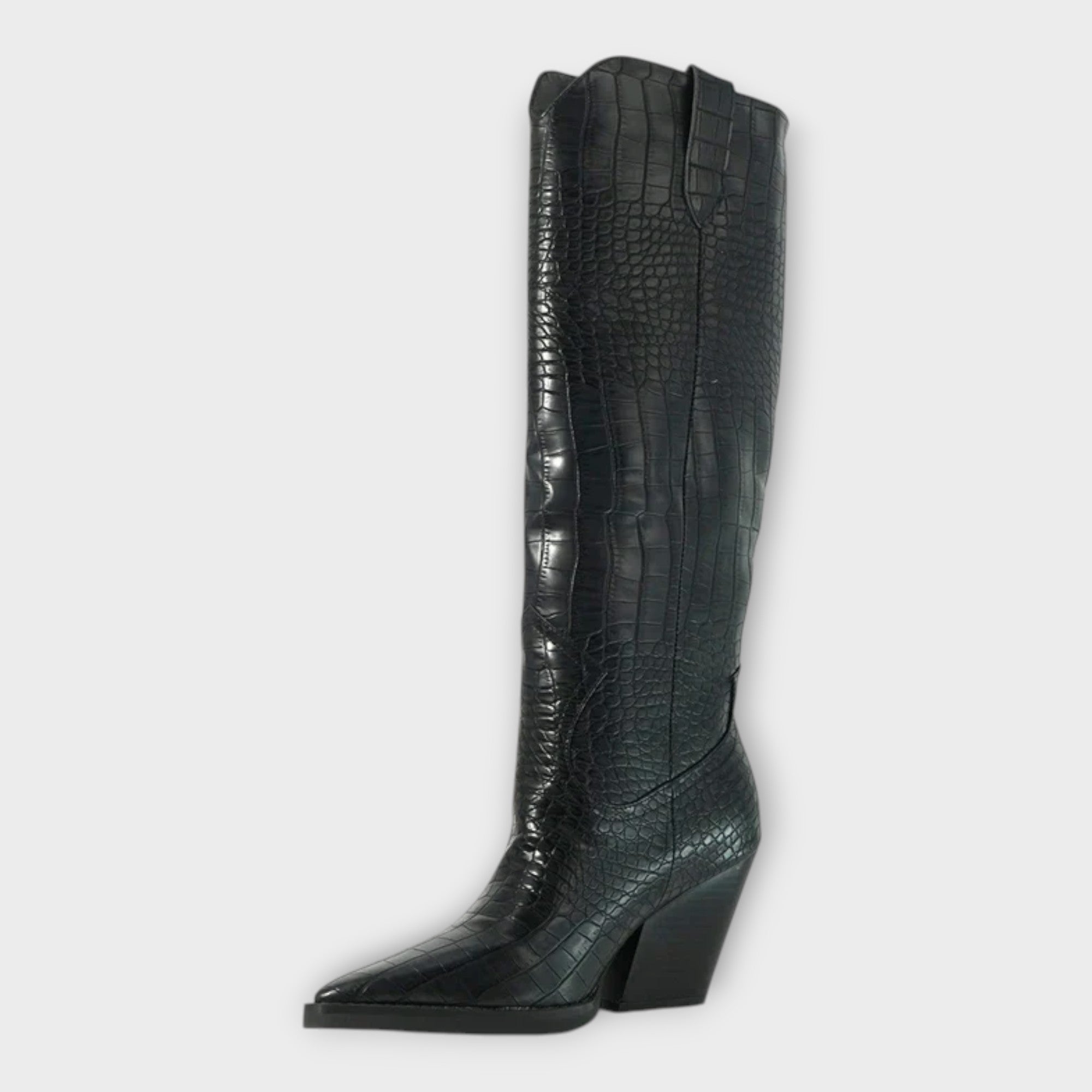 Greta ™ ｜ Čizme s krokodilskim uzorkom i elegantnom petom